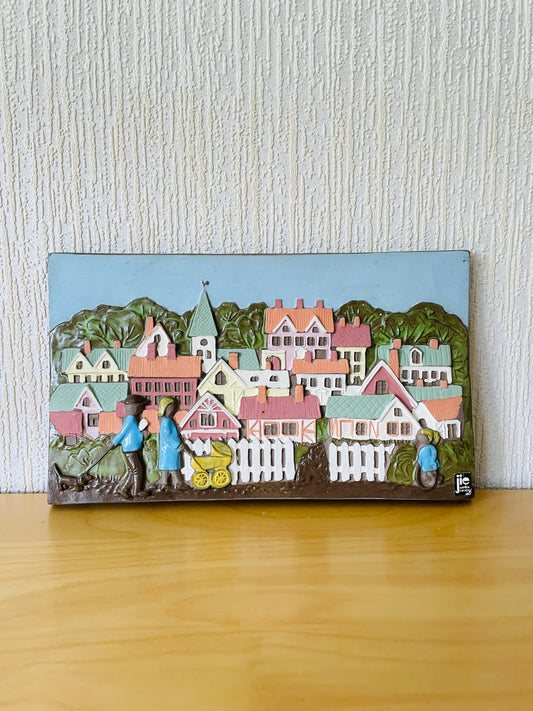 Jie Gantofta/ジイ.ガントフタ/陶板/Nietosvuori Aimo/ニエストブオリ.アイモ/スウエーデンの街並み