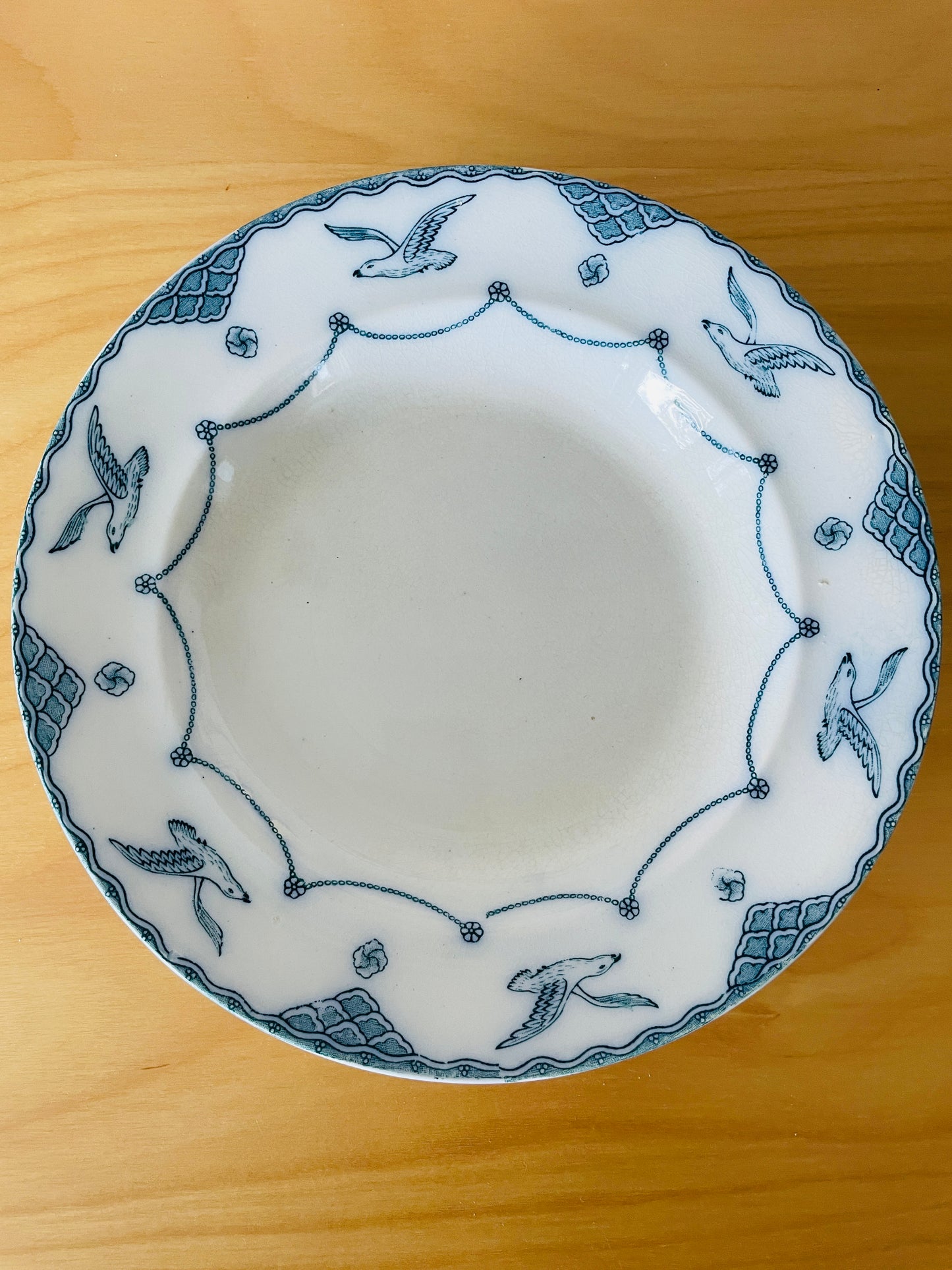 Old Gustavsberg/グスタフスベリ/Öresund/オーレスンド/スーププレート/23cm