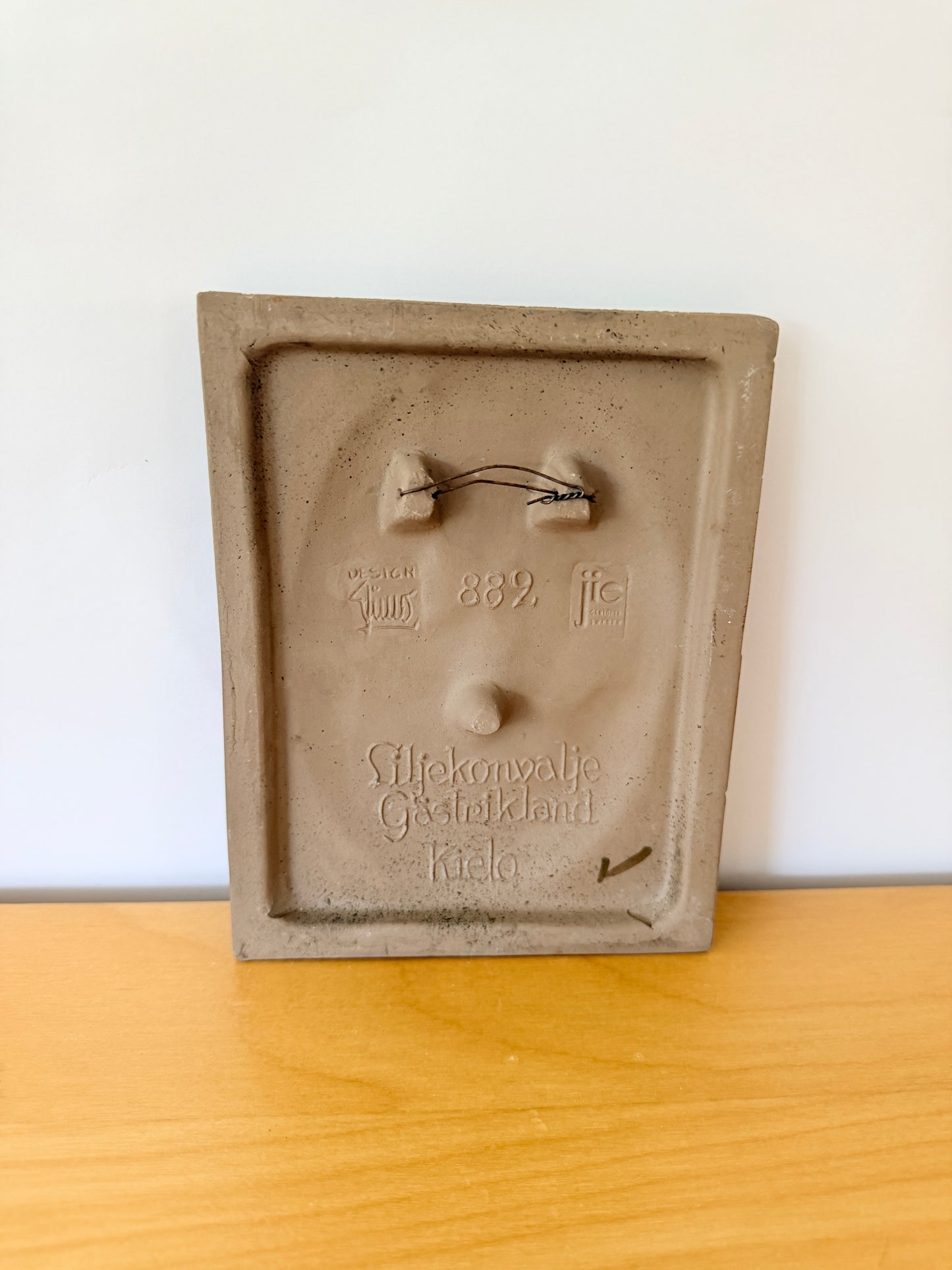 Jie Gantofta/Jie Gantofta/Ceramic Plaque/Lily of the Valley Flower