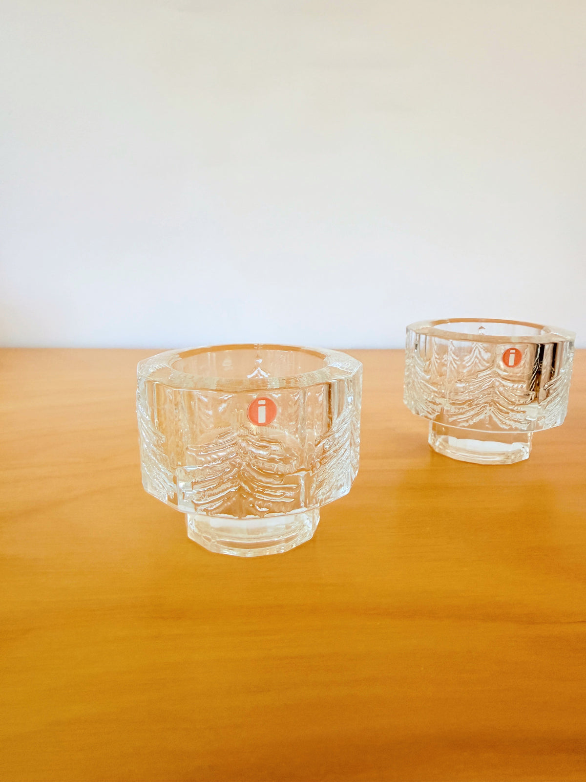 iittala/Iittala/Kuusi/Kuusi/ljushållare/set om 2/nyskick, i originalkartong
