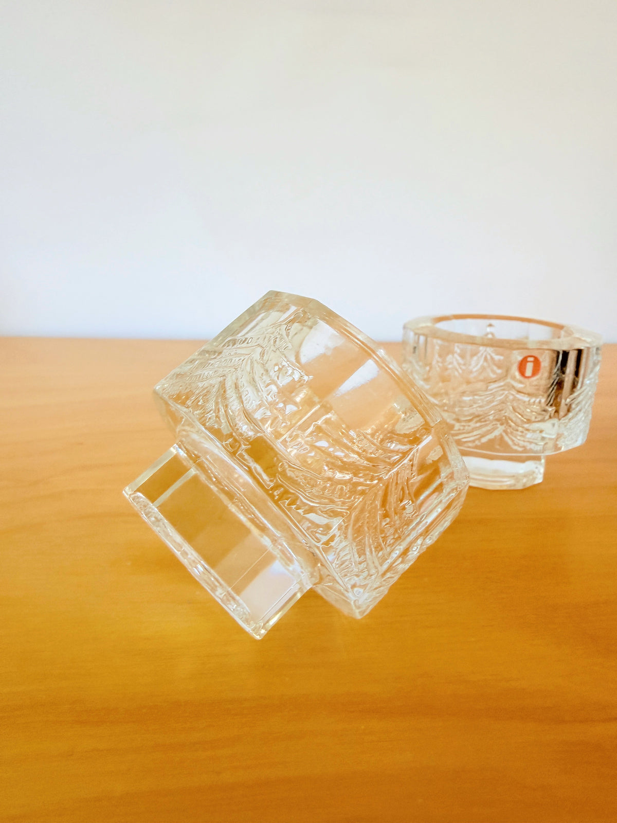 iittala/Iittala/Kuusi/Kuusi/ljushållare/set om 2/nyskick, i originalkartong