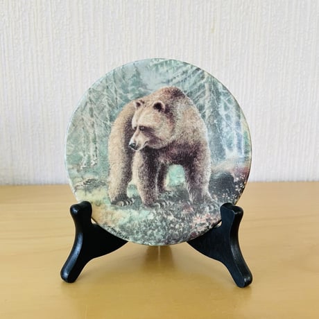 Arabia/アラビア/壁掛けミニプレート/森のクマさん