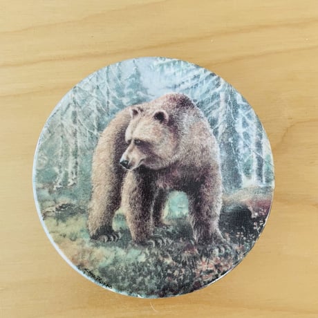 Arabia/アラビア/壁掛けミニプレート/森のクマさん