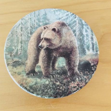 Arabia/アラビア/壁掛けミニプレート/森のクマさん