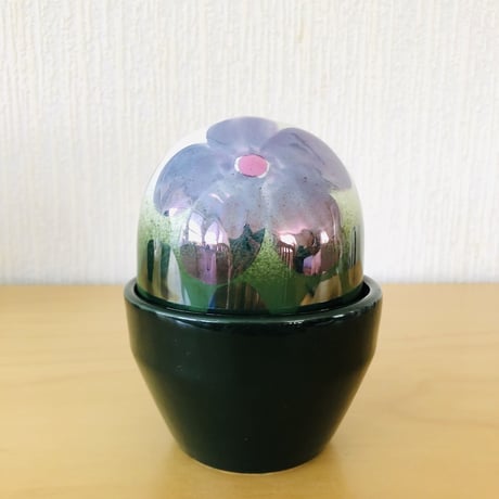 Arabia/アラビア/Esteri Tomula/エステリトムラ/Ikikukka/イキクッカ/蓋つきポット/セントポーリア/ブルーパープル