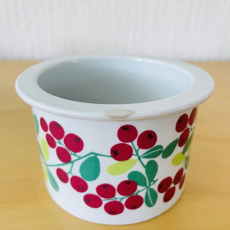 ARABIA Pomona(ポモナ) リンゴンベリー　ジャムポット Arabia/アラビア/Pomona/ポモナ/ジャムポット/リンゴンベリー/蓋なし