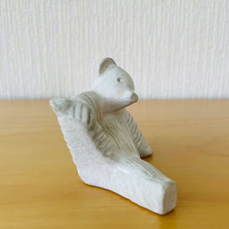 EGO Stengods/エゴストーングッズ/Willi Fischer/ウイリーフイッシャー/ストレッチするシロクマちゃん/片足あげ/ホワイト/Nr.1