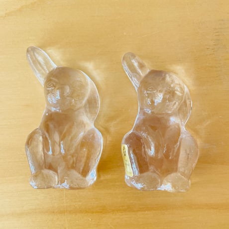 北欧ヴィンテージ/Eneryda Glasburk/エネリーダガラス工房/片耳が垂れてるウサギさん