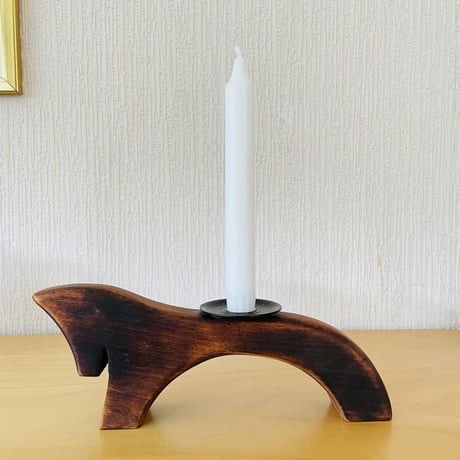 北欧伝統手工芸/Gotländsk Hemslöjd/ゴットランド地方の木製キャンドルスタンド