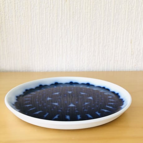 Gustavsberg/グスタフスベリ/Stig Lindberg/ステイグリンドベリ/Blå Husar/ブルーフーサル/プレート/18cm