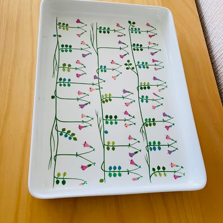 Gustavsberg/グスタフスベリ/Stig Lindberg/スティグ.リンドベリ/Linnea/リネア/スクエアトレイ/31cm x 22cm
