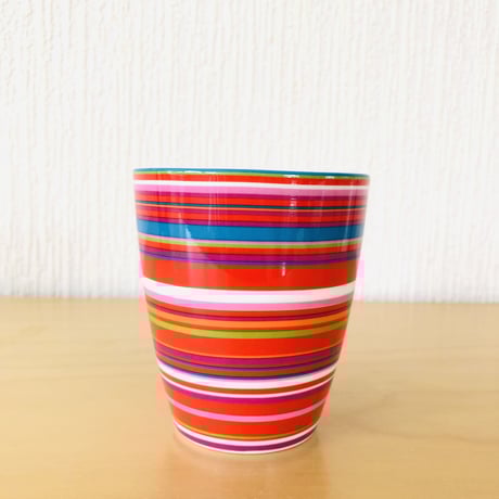 iittala/イッタラ/オリゴ&ティーマ/マグカップ2個セット/ハンドル無しタイプ)/レッド
