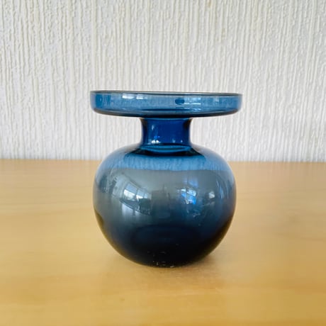 iittala/イッタラ/キャンドルスタンド/フラワーベース/Erkki Vesanto/エルッキ. ベサント/ブルー