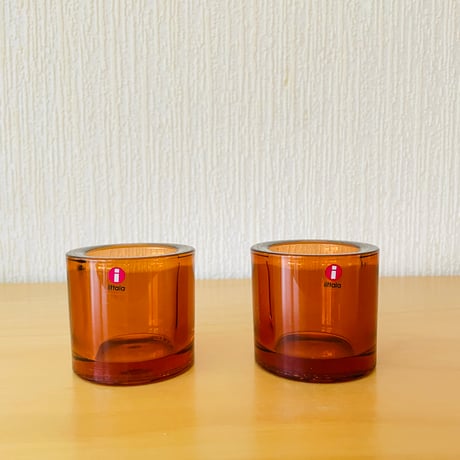 iittala/イッタラ/Kivi/キビ/キャンドルホルダー/セビリアンオレンジ/Nr.2