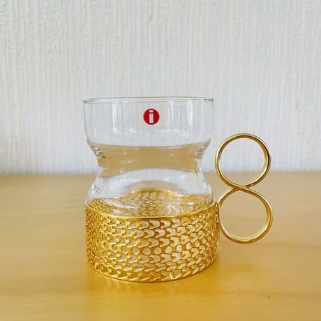 iittala/イッタラ/Tsaikka/ツアイカ/グラスカップ/ゴールドホルダー/Gcp-01