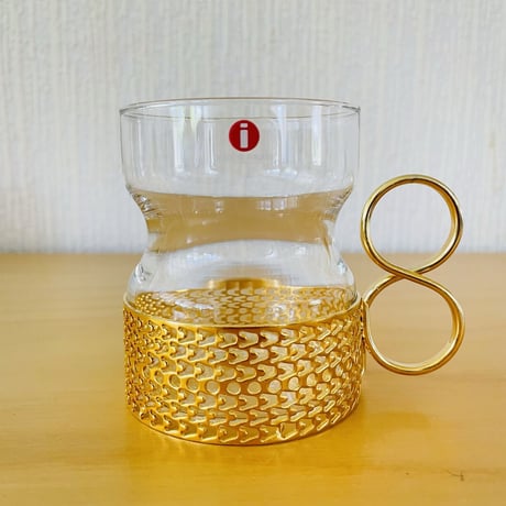 iittala/イッタラ/Tsaikka/ツアイカ/グラスカップ/ゴールドホルダー/Gcp-01