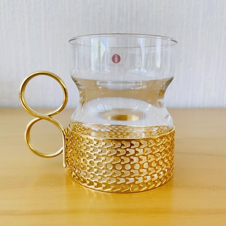 iittala/イッタラ/Tsaikka/ツアイカ/グラスカップ/ゴールドホルダー/Gcp-01