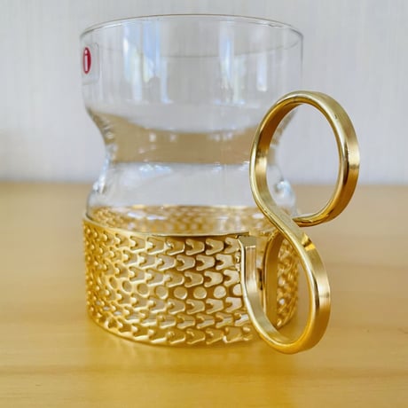 iittala/イッタラ/Tsaikka/ツアイカ/グラスカップ/ゴールドホルダー/Gcp-01