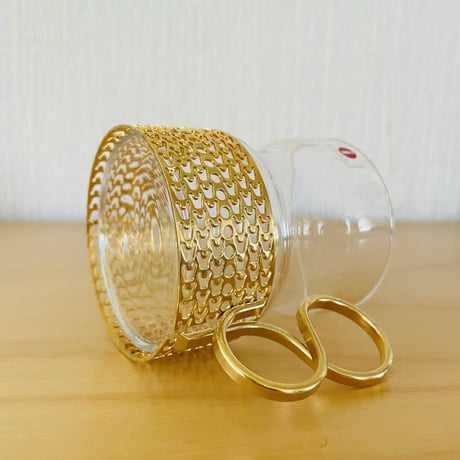 iittala/イッタラ/Tsaikka/ツアイカ/グラスカップ/ゴールドホルダー/Gcp-01