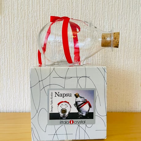 iittala/イッタラ/Valto Kokko/バルト.コッコ/Napsu/ガラスのブタさん/ワインクーラー/オリジナルボックス入り