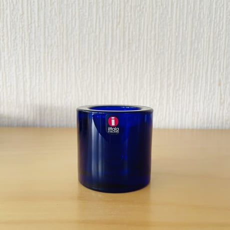 iittala x Marimekko/イッタラ x マリメッコ/Kivi/キビ/キャンドルホルダー/コバルトブルー