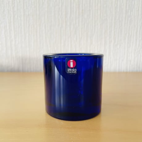 iittala x Marimekko/イッタラ x マリメッコ/Kivi/キビ/キャンドルホルダー/コバルトブルー