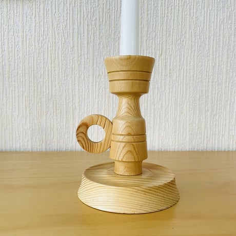 木製キャンドルスタンド/持ち手付き/キャンドル付き