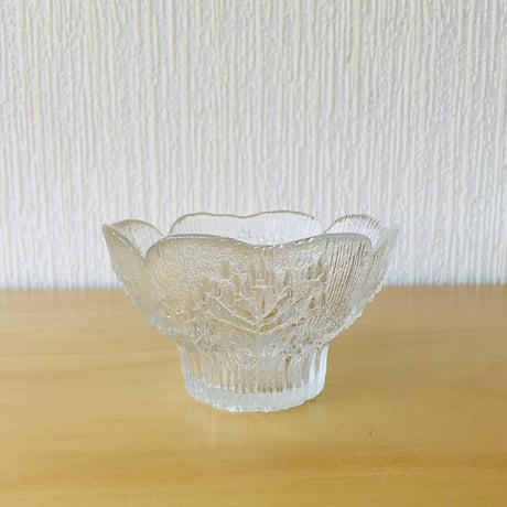 Lasisepat/ラシセパト/ヴィンテージガラス/フラワーベース/キャンドルホルダー/H: 8cm