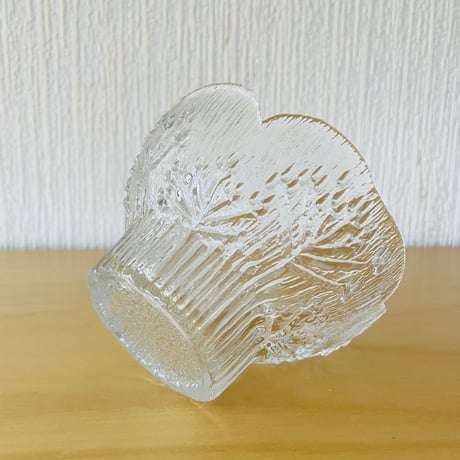 Lasisepat/ラシセパト/ヴィンテージガラス/フラワーベース/キャンドルホルダー/H: 8cm
