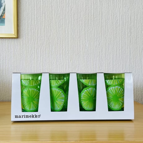 Marimekko/マリメッコ/ZAK/ザック/Appelsini/アッペルシー二/タンブラー4個セット/新品未使用品