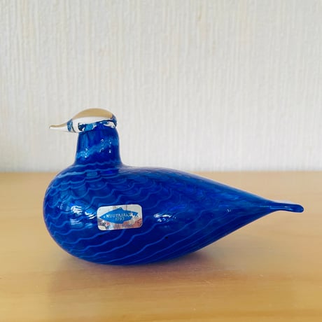 Nuutajärvi/ヌータヤルヴィ/Oiva Toikka/オイバ.トイッカ/Birds/バード/Sinisulka/ブルー/L:14cm