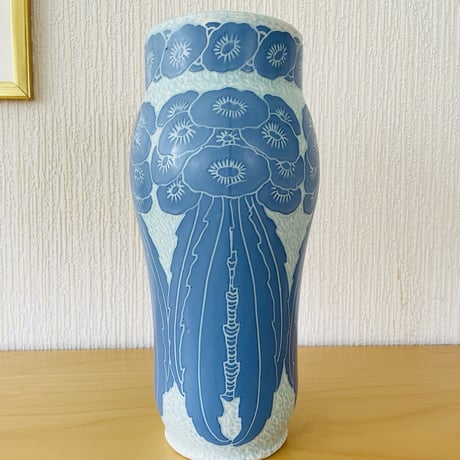 Old Gustavsberg/グスタフスベリ/Josef Ekberg /ジョセフ.エクベリ/Sgrafitto/スグラフィット/フラワーベース/H: 31cm
