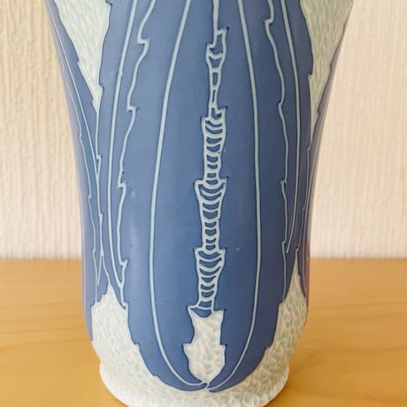 Old Gustavsberg/グスタフスベリ/Josef Ekberg /ジョセフ.エクベリ/Sgrafitto/スグラフィット/フラワーベース/H: 31cm