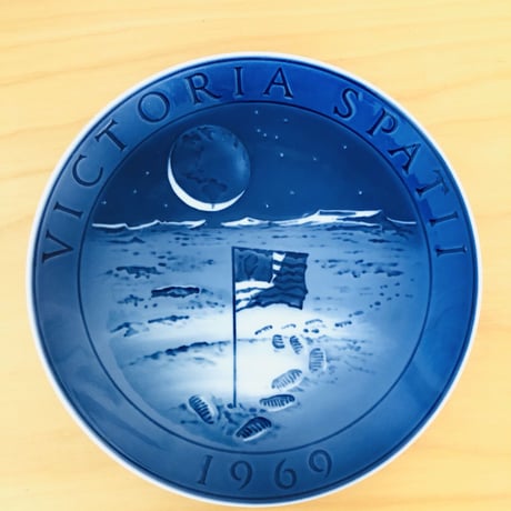 Royal Copenhagen/ロイヤルコペンハーゲン/アポロ月面着陸記念プレート/1969年