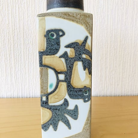 Royal Copenhagen/ロイヤルコペンハーゲン/Baca/バッカシリーズ/Johanne Gerber/ヨハンネ ゲーベル/トリさん柄フラワーベース/22,5cm