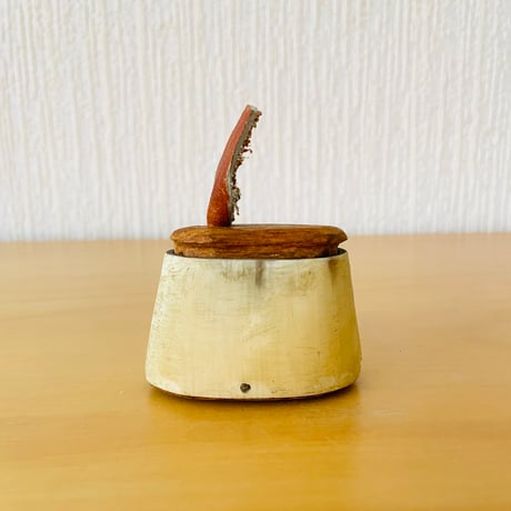 北欧ヴィンテージ/Sameslöjd/北スゥエーデン伝統手工芸/チークとトナカイのツノのドーサ/ピルケース