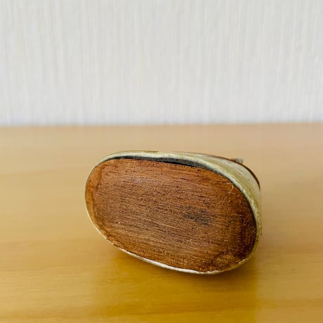 北欧ヴィンテージ/Sameslöjd/北スゥエーデン伝統手工芸/チークとトナカイのツノのドーサ/ピルケース