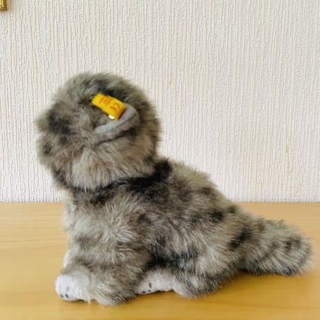 Steiff/シュタイフ/ヴィンテージ/ぬいぐるみ/グレーのシマトラネコちゃん