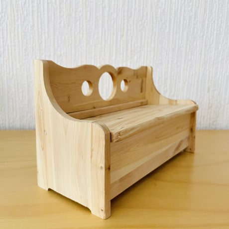 北欧手工芸品/Träslöjd/木製手工芸/ベンチ型木箱