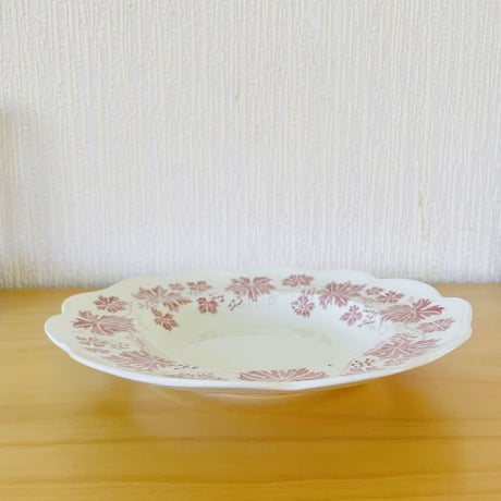Uppsala Ekeby Gefle/ウプサラエケビー ゲフレ/Vinranka/ヴィンランカ/スープ、パスタプレート/レッド/25cm-01