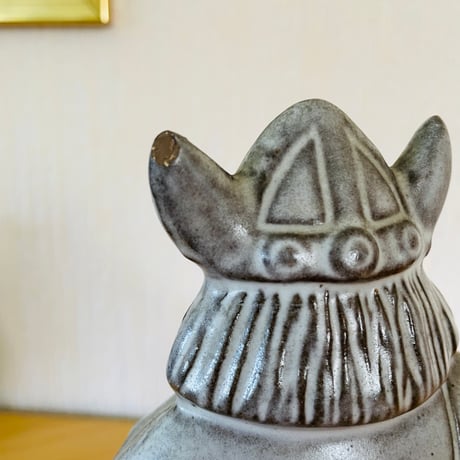 Uppsala Ekeby/ウプサラエケビー/Taisto Kaasinen/タイスト.カーシネン/バイキングのオブジェ/Lサイズ/23cm